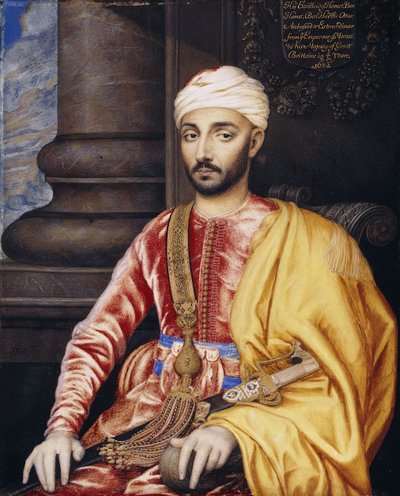 Retrato de Su Excelencia Hamet Ben Hamet Ben Hadii, Embajador Extraordinario del Imperio de Marruecos, 1682 de Susan Penelope Rosse