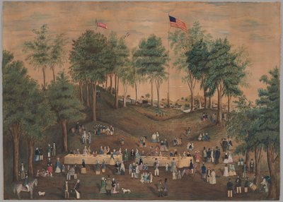 Picnic antiesclavista en Weymouth Landing, Massachusetts de Susan Torrey Merritt