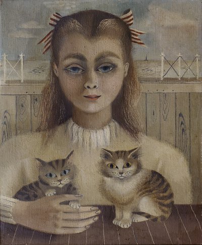 La gata (óleo sobre lienzo) de Suzanne Cooper