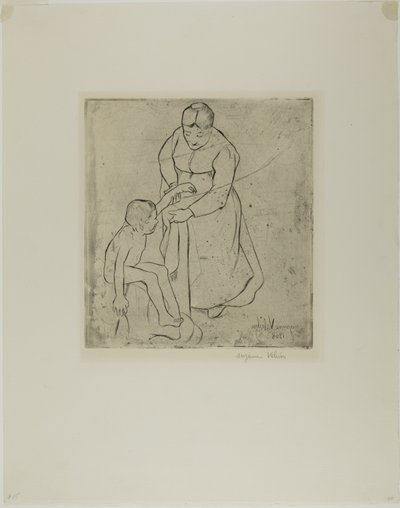 Abuela e hijo de Suzanne Valadon