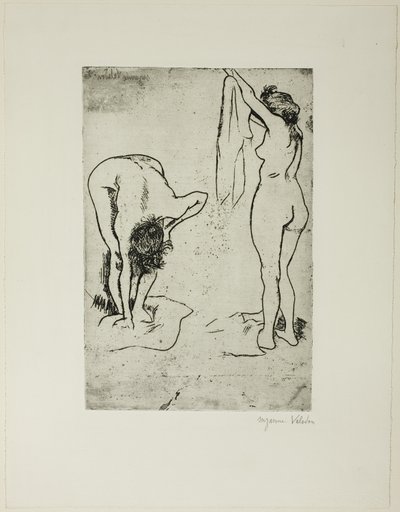 Dos mujeres secándose de Suzanne Valadon