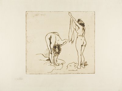 Dos mujeres secándose de Suzanne Valadon
