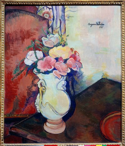 Jarrón de flores. Pintura de Suzanne Valadon (1865-1938) de Suzanne Valadon