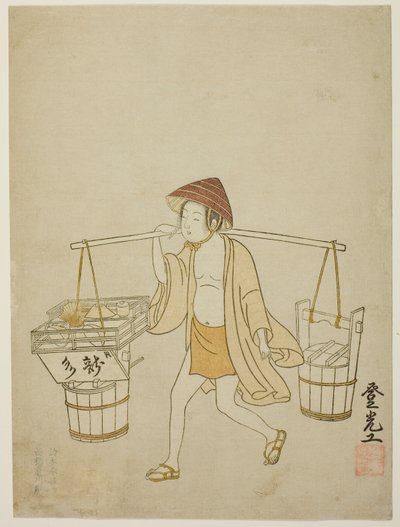 Un vendedor de agua de Suzuki Harunobu