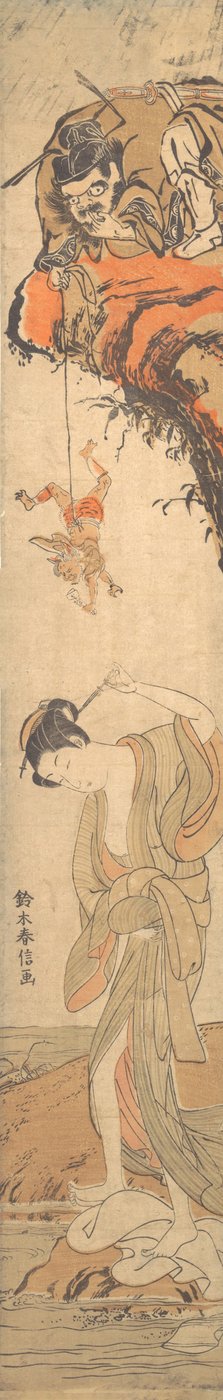Belleza con demonios, siglo XVIII de Suzuki Harunobu