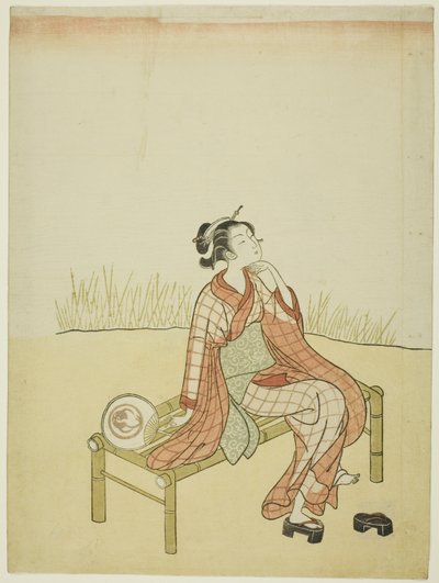 Junto al arroyo de Suzuki Harunobu