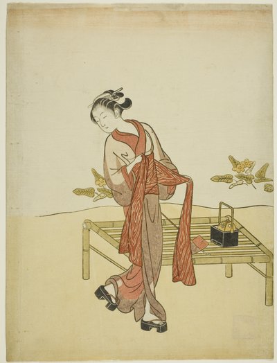 Junto al arroyo de Suzuki Harunobu