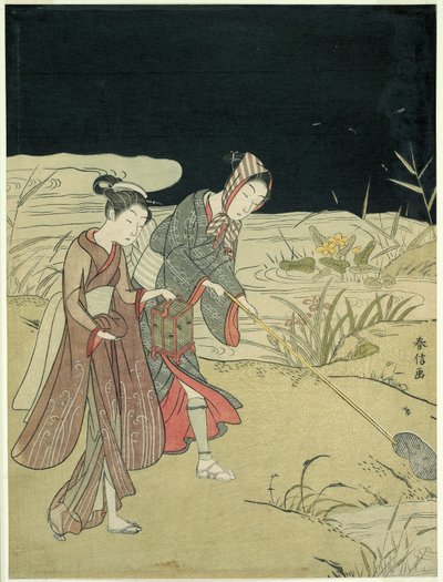 Cazando Luciérnagas de Suzuki Harunobu