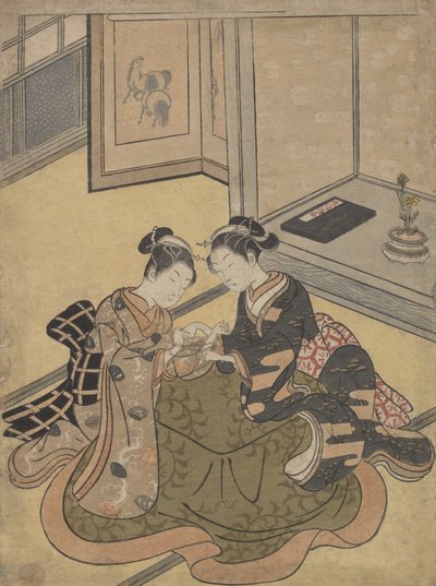 El juego del gato de Suzuki Harunobu