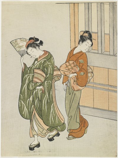 Brisa Despejante de un Abanico, después de 1766 de Suzuki Harunobu