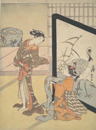 Cortesana y Shinzo, 1725-1770 de Suzuki Harunobu