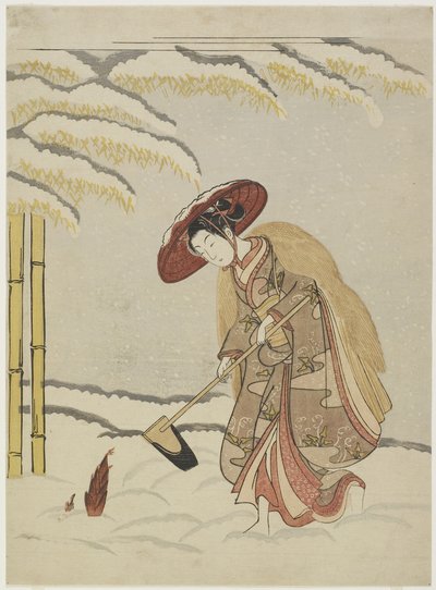 Mitate de Meng Zong, Uno de los Veinticuatro Ejemplos de Piedad Filial, después de 1765 de Suzuki Harunobu