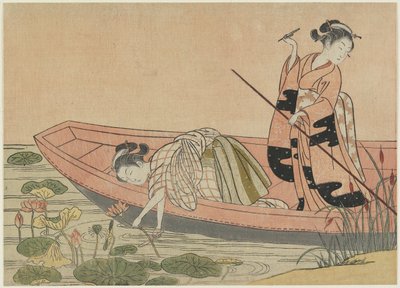 Mitate de Zhou Maoshu, después de 1765 de Suzuki Harunobu