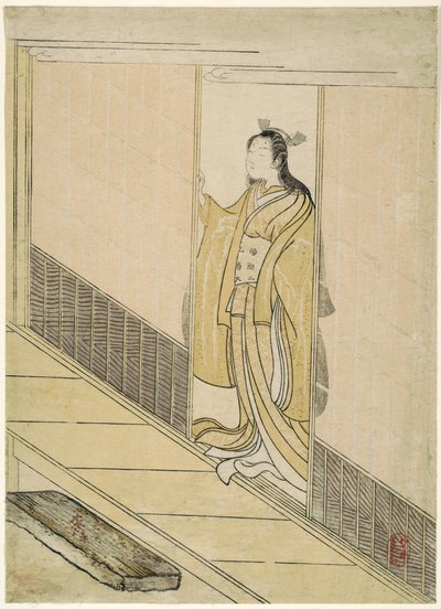 Parodia de Kawachi-goe de "Cuentos de Ise", 1765 de Suzuki Harunobu