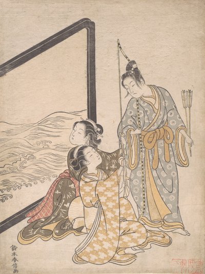 Parodia de Minamoto no Tametomo de Suzuki Harunobu