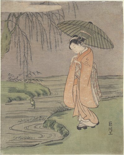 Parody of Ono no Tofu de Suzuki Harunobu