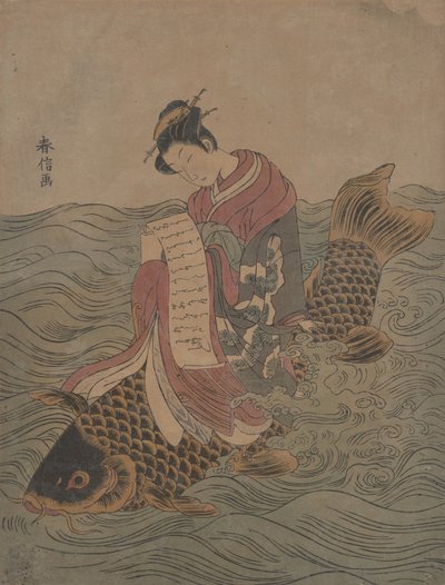 Parodia de un inmortal chino de Suzuki Harunobu