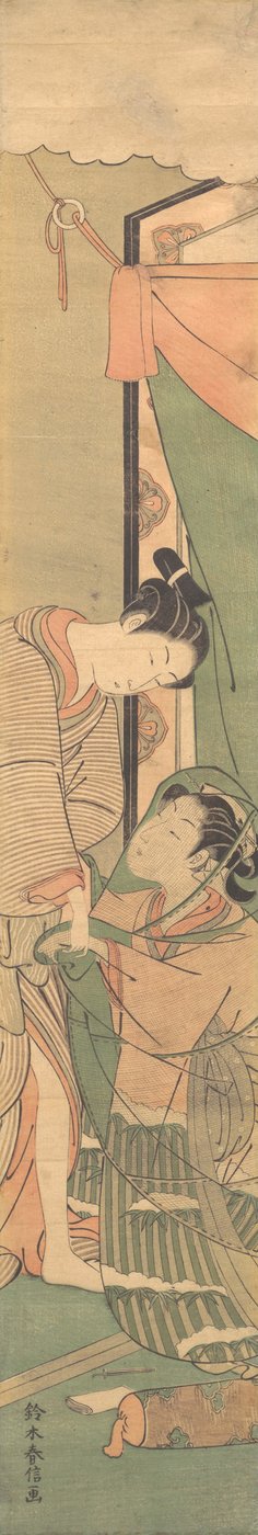 Separación de amantes: la mañana siguiente de Suzuki Harunobu
