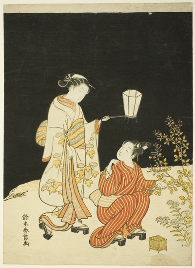 Buscando luciérnagas de Suzuki Harunobu