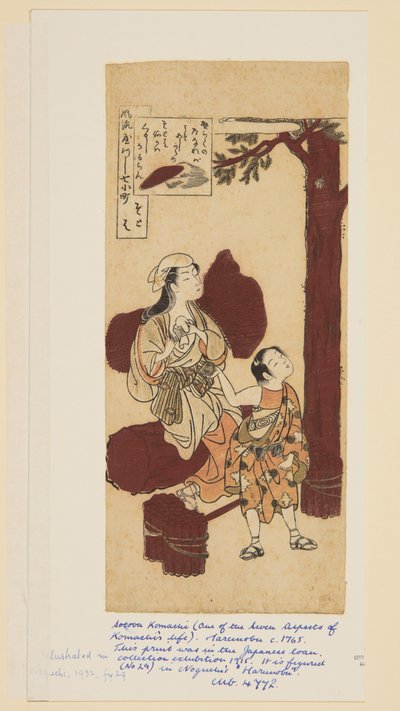 Sotoba de Suzuki Harunobu