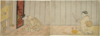 La galería de tiro con arco, 1765 de Suzuki Harunobu