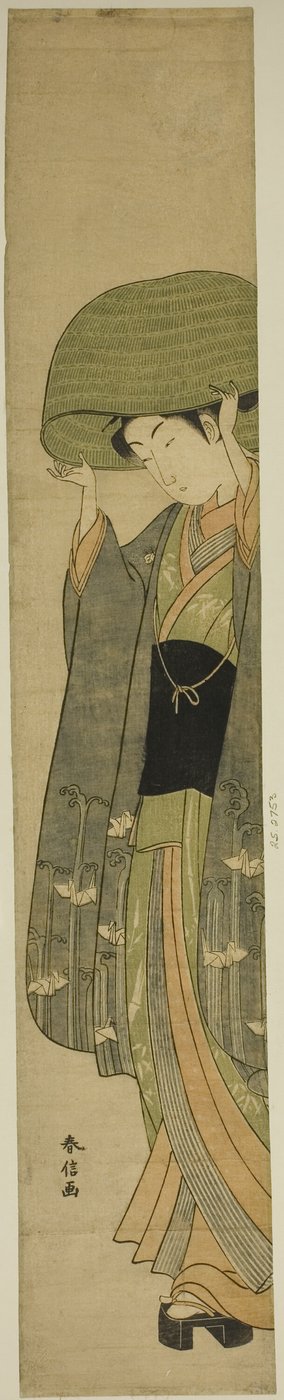 El Sombrero de Cesta de Suzuki Harunobu