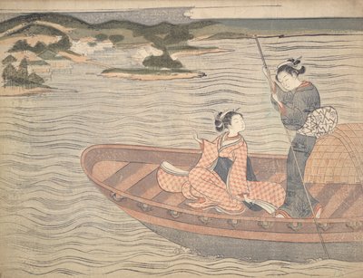 el transbordador de Suzuki Harunobu