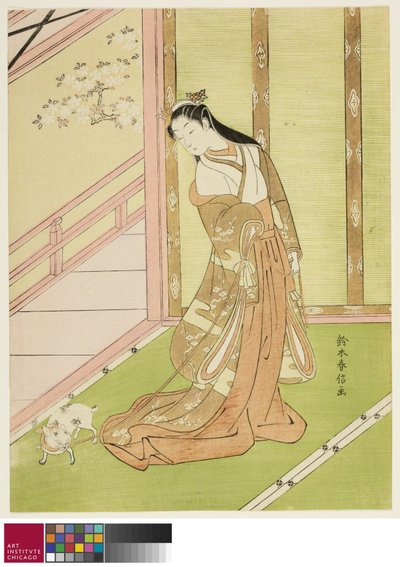 La tercera princesa y su gato, c.1767/68 de Suzuki Harunobu