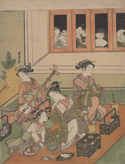 Los Vigilantes y los Vigilados, 1764-1772 de Suzuki Harunobu
