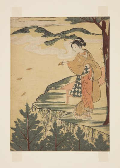 Lanzando platos de arcilla de Suzuki Harunobu