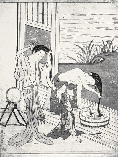 Jóvenes Mujeres en su Tocador de Suzuki Harunobu