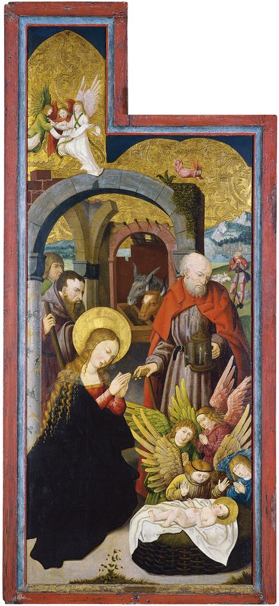 La adoración de los pastores de Swabian master