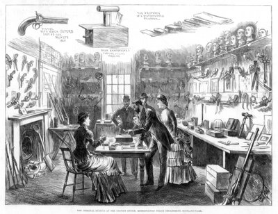 El Museo Criminal en la Oficina de Convictos, Departamento de Policía Metropolitana, Londres, 1883 de Swain
