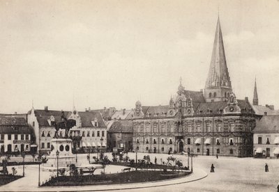 Suecia: Skane, Malmo, Stortorget Och Radhuset (fotografía en B/N) de Swedish Photographer
