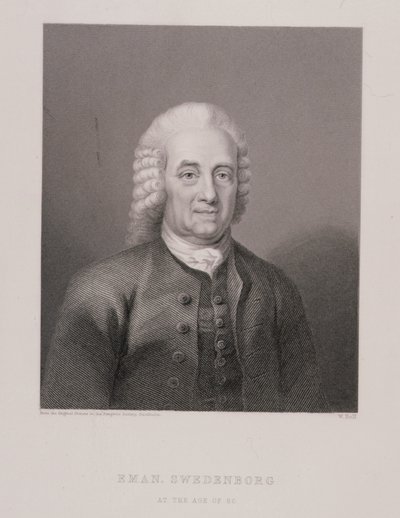 Emanuel Swedenborg (1688-1772) a la edad de 80 años, grabado por W. Holl, de Religión Mundial, publicado por A. Fullarton & Co. de Swedish School