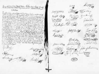 Declaración de abdicación de Cristina, Reina de Suecia, 1654 de Swedish School