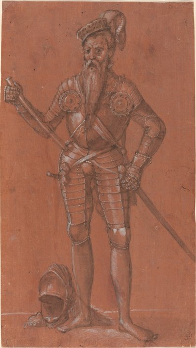 Un hombre en armadura de Swiss 16th Century