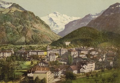 Oberland bernés: Interlaken, vista total (foto a color) de Swiss Photographer