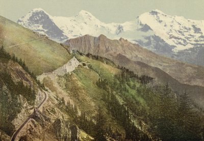 Oberland bernés: Schynige Platte, vía férrea (foto a color) de Swiss Photographer
