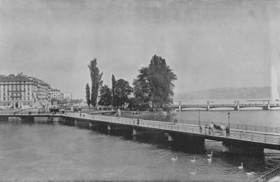 Ginebra, Puente de los Bergues e Isla J-J Rousseau de Swiss Photographer