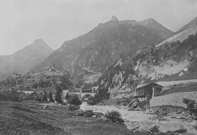 La Línea del Gotardo cerca de Wassen de Swiss Photographer