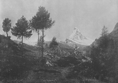 Paisaje alpino y el Monte Cervino (foto en b/n) de Swiss Photographer