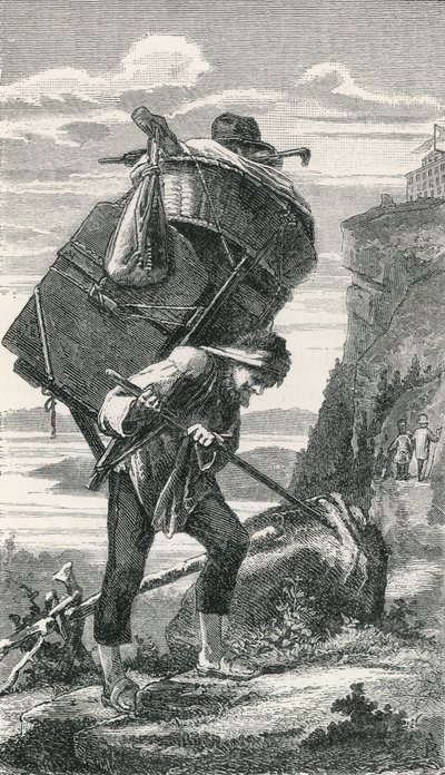 Un porteador de montaña de Swiss School