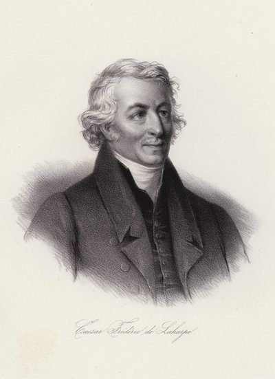Frederic-Cesar de La Harpe, líder político suizo y maestro personal de Alejandro I de Rusia (grabado) de Swiss School