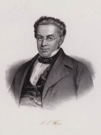 Johann Jakob Hess, jurista y político suizo (grabado) de Swiss School
