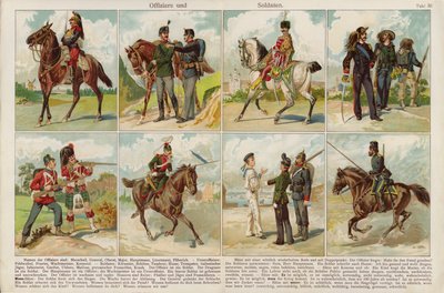 Oficiales y soldados de ejércitos europeos de Swiss School