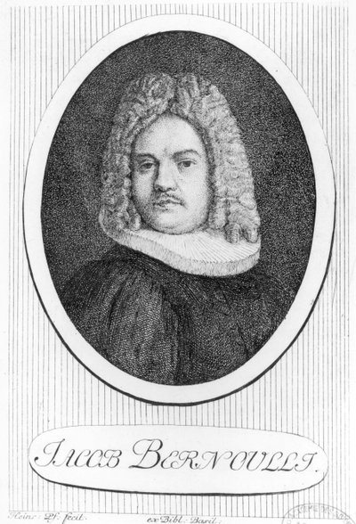 Retrato de Jacques Bernoulli de Swiss School