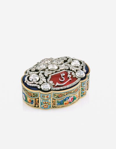 Caja de rapé de presentación para el mercado oriental, Ginebra, c.1830 de Swiss School