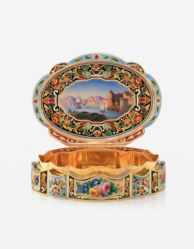Caja de rapé de presentación para el mercado oriental, Ginebra, c.1830 de Swiss School