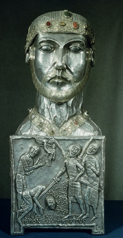Cabeza relicario de San Cándido, c.1165 de Swiss School